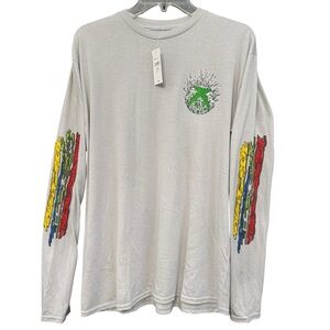 Xbox Gray Long Sleeve Shirt Men’s M Chain Graphic Gaming Tee